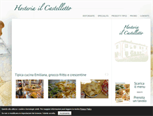 Tablet Screenshot of ilcastelletto.info